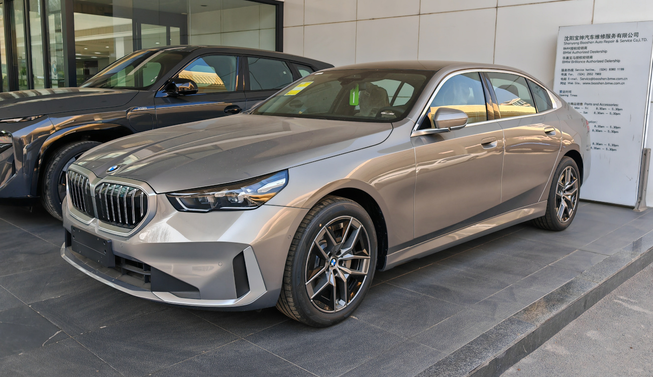 BMW 5 Series G68 Li long-wheelbase saloon photographed in China; illustrative generation reference